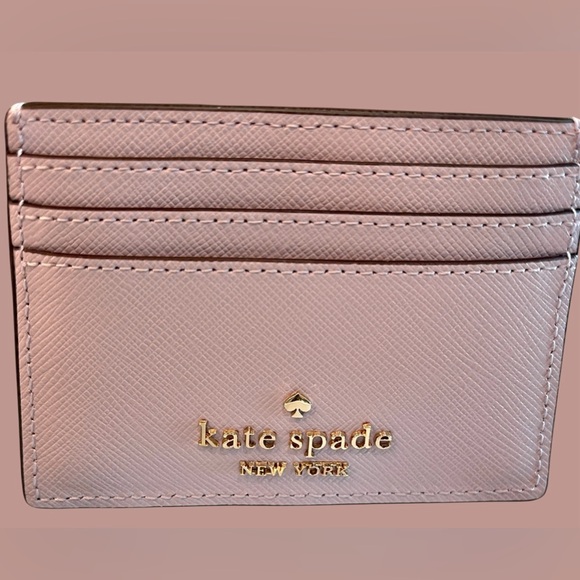 kate spade Gorgeous 2 sided, top pocket faux pearl Card holder Madison NWT - Picture 7 of 13